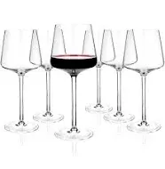 Luxbe Crystal Wine Glasses 20.5-ounce, Set of 4 Red or White Wine Large Glasses