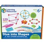 Learning Resources Dive Into Shapes Sea & Build Geometry Set