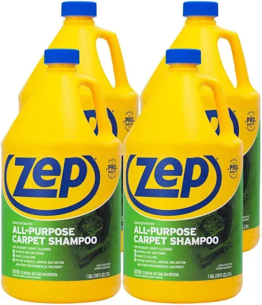 Zep Commercial Extractor Carpet Shampoo, Professional Strength - 128 fl oz