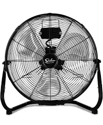 Simple Deluxe 3-Speed High Velocity Heavy Duty Metal Industrial Floor Fans