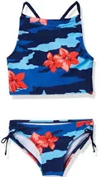 Girls Bikini Size 12 New Camouflage Floral Print Swimsuit Set Kanu Surf