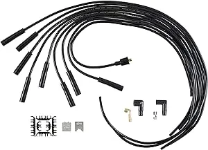 ACCEL 5040K Spark Plug Wire Set - 8mm - Universal - Black Wire with Black Str...