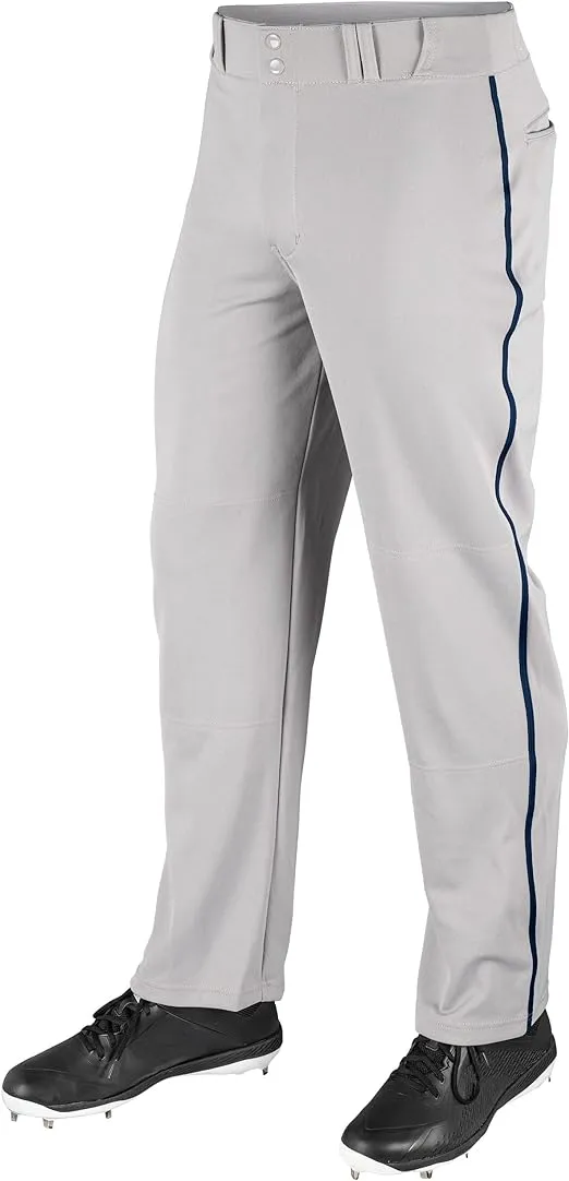 CHAMPRO Boy's Straight Leg Open Bottom Youth Baseball Pants with Side Braid