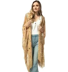 Anna-Kaci Women's Oversize Sequin Evening Shawl Wrap