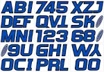 Hardline Series 700 Registration Kit Blue/Black