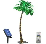  Zls5ft Lighted Palm Tree, 5-Feet, Multicolor