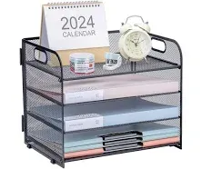 NCXTKJ 4-Tier Desk Organizer Tray