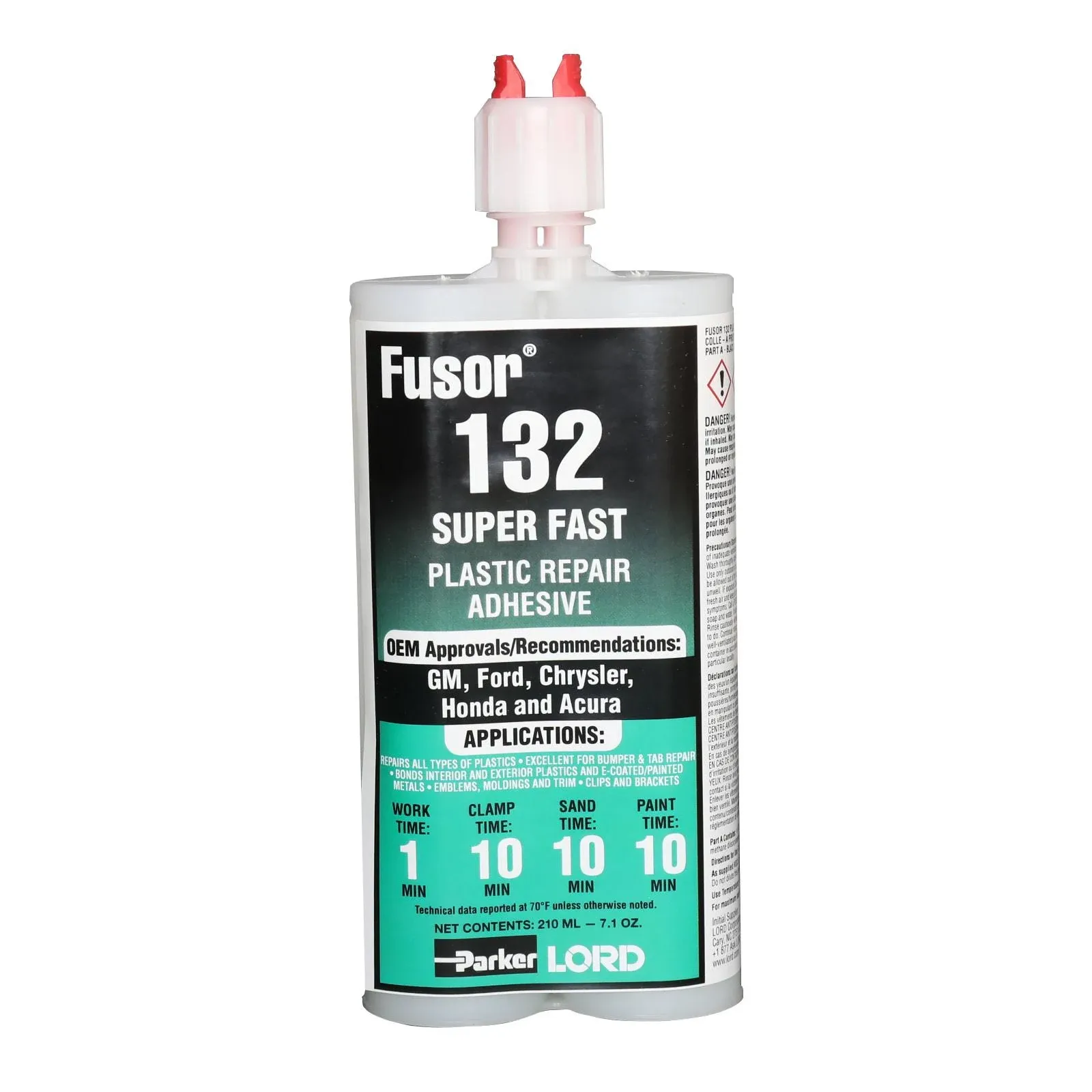 Lord Fusor 132 Plastic Repair Adhesive Super Fast, 7.1 oz.