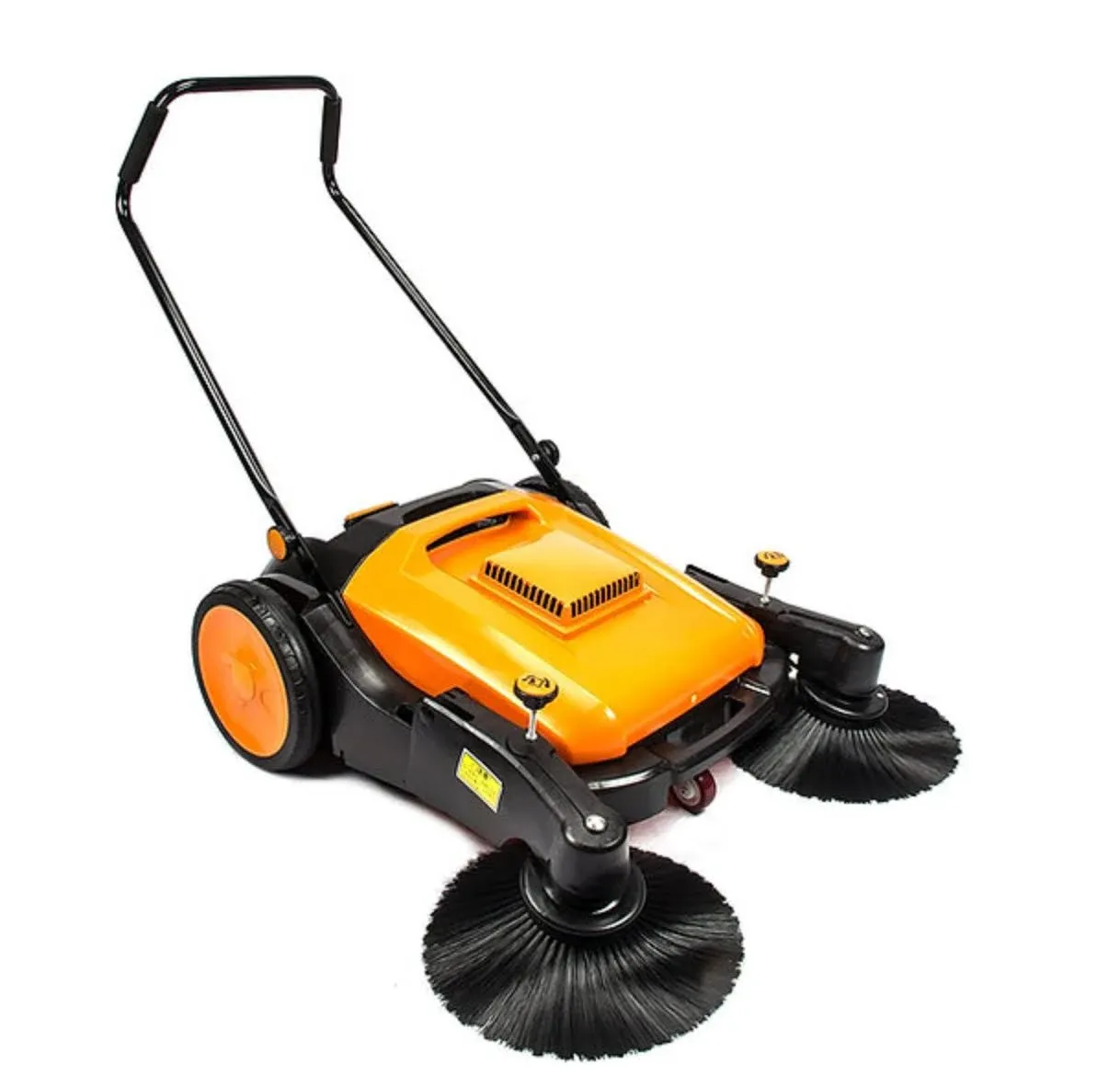 RT980S 38" Manual Push Powered Floor Sweeper, Triple Brooms, 38000 Sqft/h Efficiency