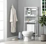 UTEX Over Toilet Bathroom Organizer, 3-Tier Above Toilet Storage Shelf Rack, Bathroom Shelves Over Toilet (Gray)