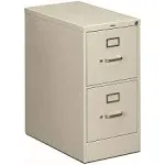 HON 25" 510 Series 2-Drawer Letter File Cabinet, Light Gray