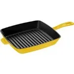 Staub Cast Iron 12-Inch Square Grill Pan - Citron