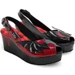 Hot Chocolate Design Rockabilly Goth Slingback Shoes sz US 8