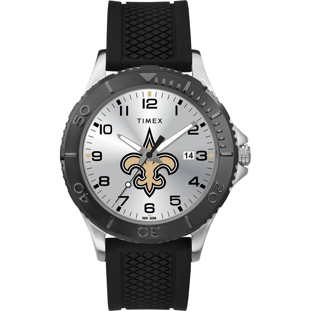 Timex New Orleans Saints Men's Gamer Black Watch