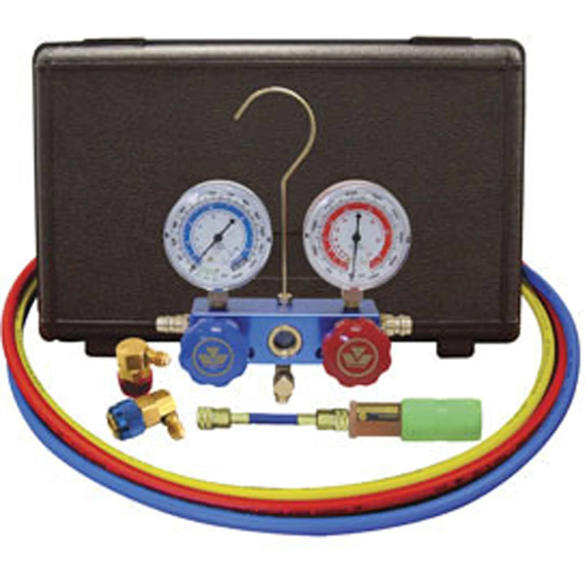 Mastercool 89660-UV 134a Aluminum Manifold Gauge Set with 60" HOSES and Standard Couplers