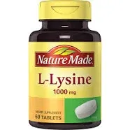 Nature Made L-Lysine 1000 mg - 60 Tablets