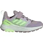 Adidas Terrex Trailmaker Hiking Shoes - Kids - Preloved Fig / Green Spark / Silver Dawn - 11K