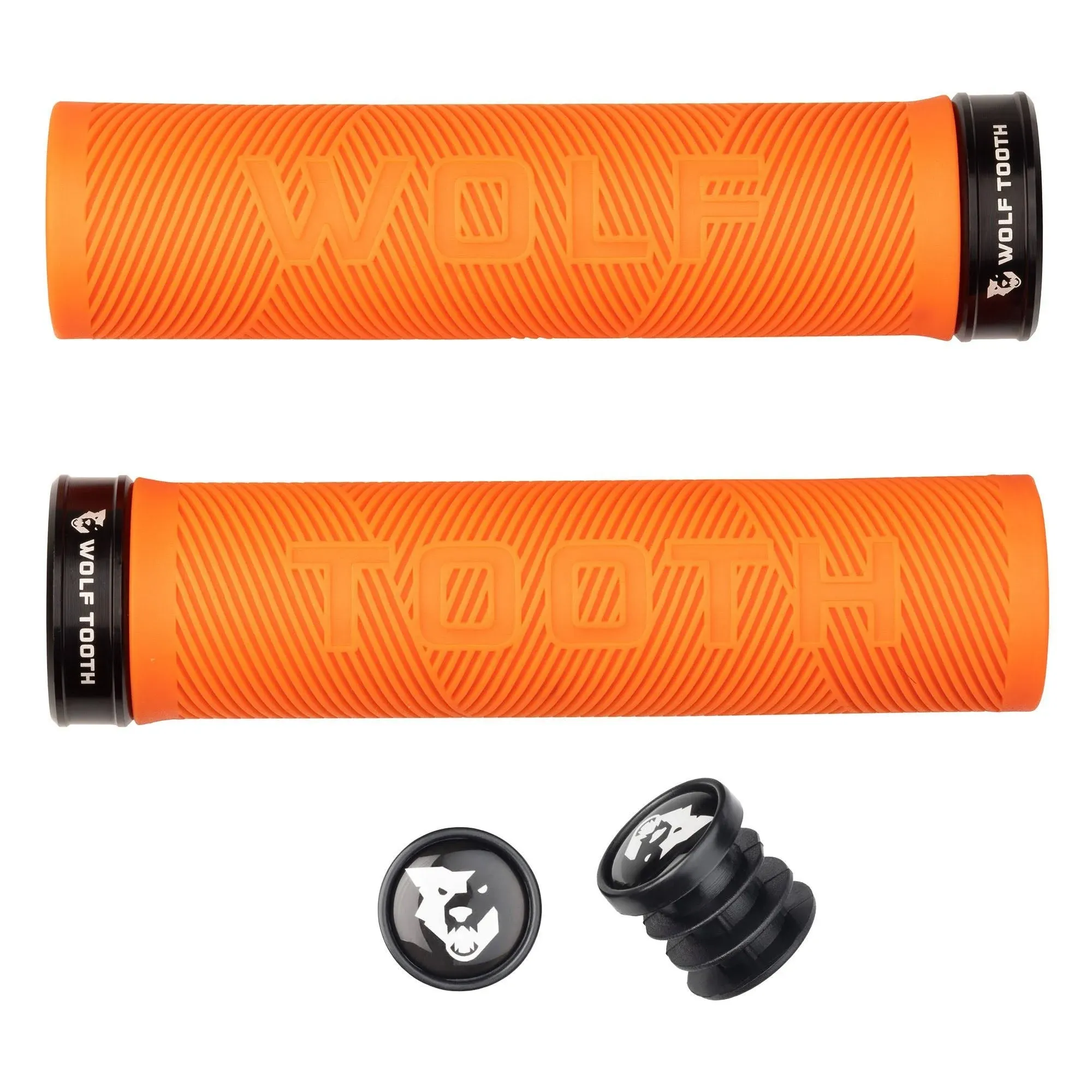 Wolf Tooth Echo Lock On Grips Orange