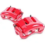 2006 Lincoln Town Car Powerstop Rear Driver and Passenger Side Brake Caliper - Performance Series 2-Wheel Set, Red Powdercoated S4678 by Powerstop®