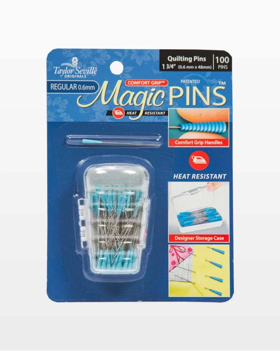 Comfort Grip Magic Pins - Quilting Pins