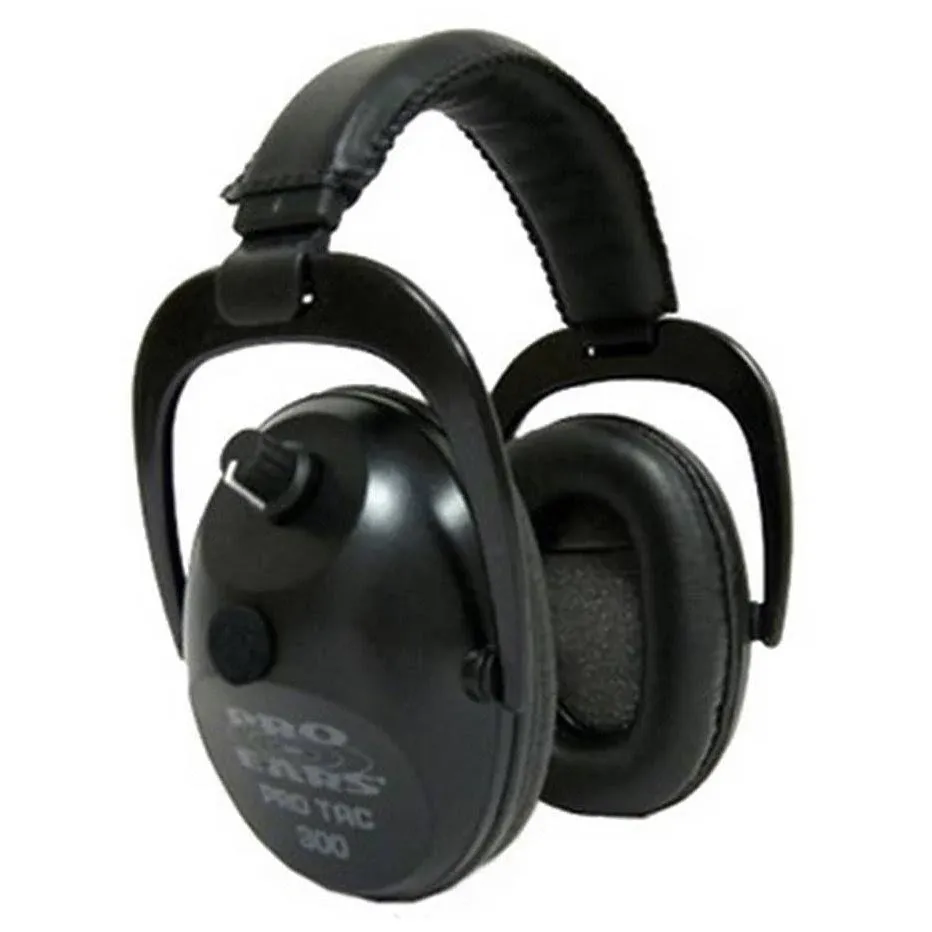 NEW Pro Ears GS-PT300-B BLACK Tac Plus Gold NRR 26 Electronic Ear Muffs N Style