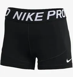 Nike Women's Pro 3" Shorts Iron Grey/Black/White / Xs