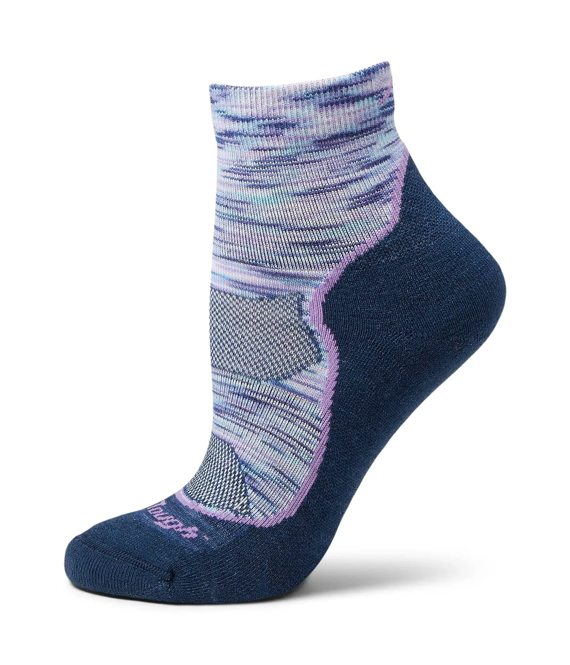 Darn Tough Light Hiker 1/4 Lightweight Cushion Sock - Women's Cosmic Purple, L