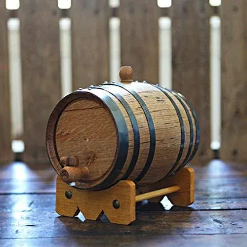 Sofia&#39;s Findings 2 Liters American Oak Aging Whiskey Barrel | Age Your own Tequila, Whiskey, Rum, Bourbon, Wine - 2 Liter or .53 Gallons