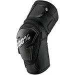 100% Fortis Knee Guards - Black - L/XL