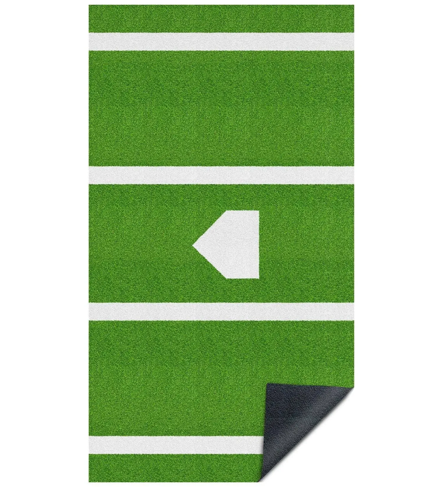 Batting Mat Baseball Hitting Mat 12' x 6' Regulation Size Turf Batters Box Mat with Home Plate and Anti Fade Turf for Baseball Softball Training Indoor and Outdoor