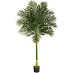 Nearly Natural 6' Golden Cane Artificial Palm Tree