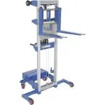 Fork Lift Stacker - Counterbalance Design, Hand Winch Operated, 500 lbs. Capacity, 47" Max Lift