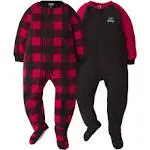 Gerber Baby Boys' Flame Resistant Fleece Footed Pajamas 2-Pack