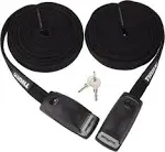 Thule Locking Straps 13ft. (Includes 2 One-Key Lock Cylinders) 2 Pack - Black