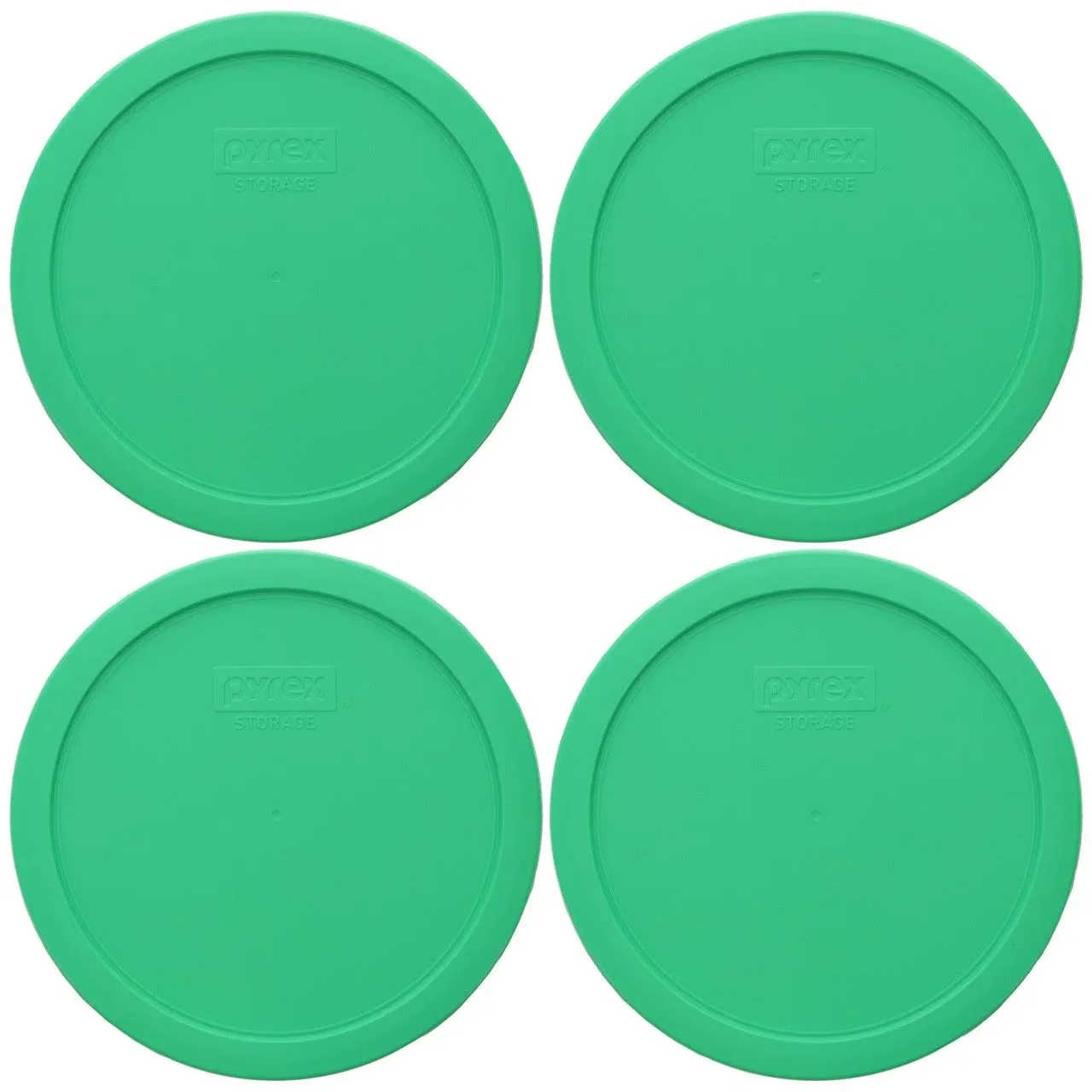 Pyrex 7402-PC Bright Green Plastic Food Storage Replacement Lid Cover (4-Pack)