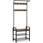 Vasagle Hall Tree with Shoe Bench for Entryway Bench Coat Rack