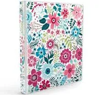 3 Ring Binder 1 Inch Aesthetic Three Ring Binders with Clear Interior Pockets fo