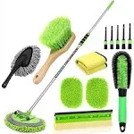 Wontolf 62&#039;&#039; Car Wash Brush with Long Handle Microfiber Car Wash Mop Mitt Kit RV