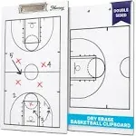 Murray Sporting Goods Dry-Erase Double Sided Basketball Coaches Clipboard