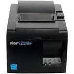 Star Micronics TSP143IIILAN Ethernet (LAN) Thermal Receipt Printer with Auto-cutter and Internal Power - Gray