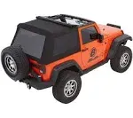 Bestop 54922-35 - Trektop NX Glide Convertible Soft Top - (Black Diamond)