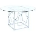 Coaster Home Furnishings Mischa Dining Table Base, Chrome