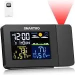  SC91 Projection Alarm Clock for Bedrooms with Weather Station, Wireless 