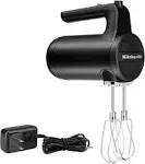 KitchenAid Cordless 7 Speed Hand Mixer, Black Matte, KHMB732