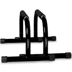 Lebert Fitness Parallettes Dip Stand Push Up Bars, Black