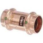 Propress 1/2 In. Press Copper Coupling Fitting with Stop (10-Pack)