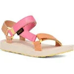 "Teva Kids' Original Universal Glisten Water Friendly Slingback Sandal in Pink Lemonade Multi"