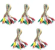 30 Pcs 5 Colors Alligator Clips Test Leads Set Electrical Testing Cables Set