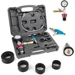 Coolant Vacuum Refill Kit Universal Coolant Vacuum Filler Tool with 5 Adapters..