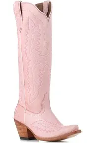 Ariat Women's 16" Casanova Haute Pink Suede X Toe Western Boot